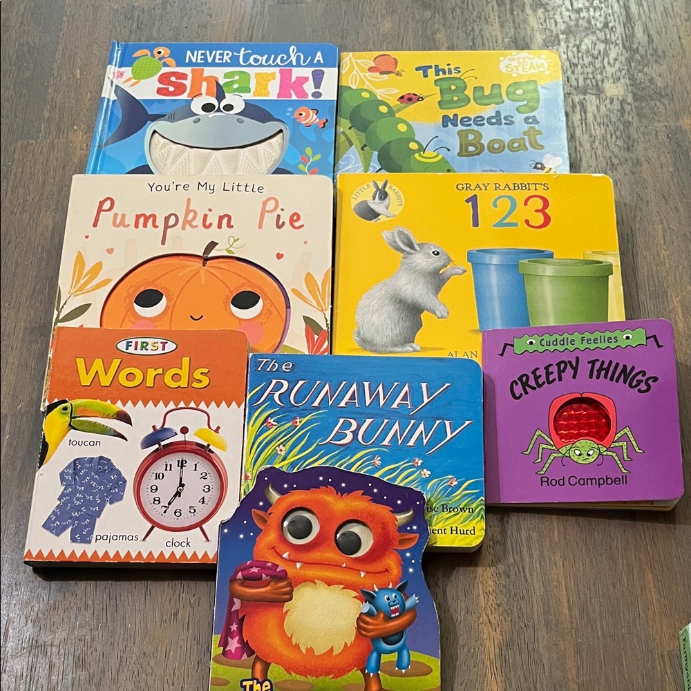 CHILDREN’S BOARD BOOKS SET OF 8 NEW KIDS BOOKS LEARNING #79